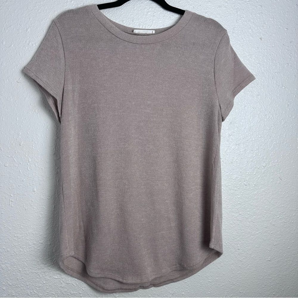 BomBom Sweater Knit Women's Casual Short Sleeve Top‎ Size Large